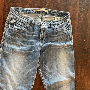 Big Star Women's Faded Blue Straight-Leg Jeans